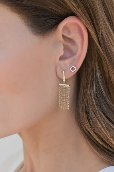 Σκουλαρίκι Χρυσό 14Κ Gold Rain