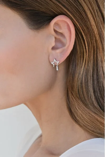 Σκουλαρίκι Ασημένιο Glam Star