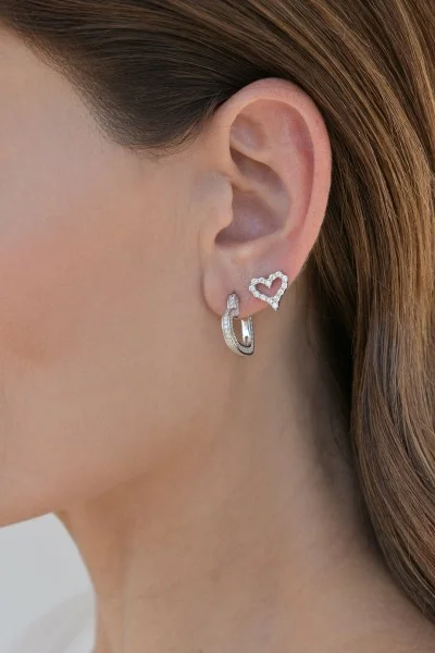 Σκουλαρίκι Ασημένιο Heart