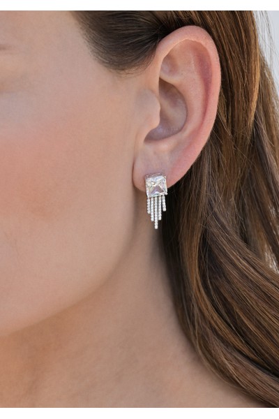 Σκουλαρίκι Ασημένιο Glam Rain