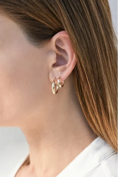 Σκουλαρίκι Χρυσό 9Κ Κρίκος 2cm