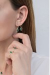 Δαχτυλίδι Χρυσό 14Κ Lady Green Μαλαχίτης