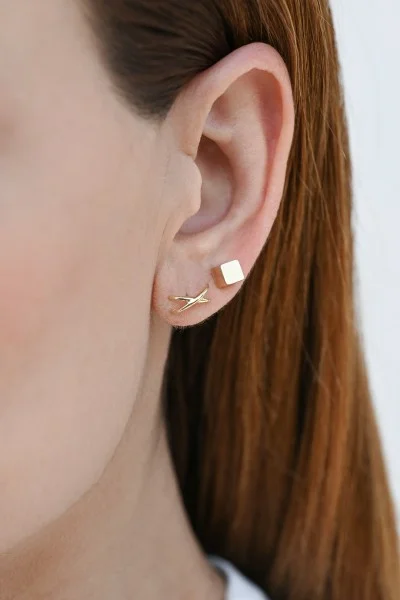 Σκουλαρίκι Χρυσό 14Κ X Collection