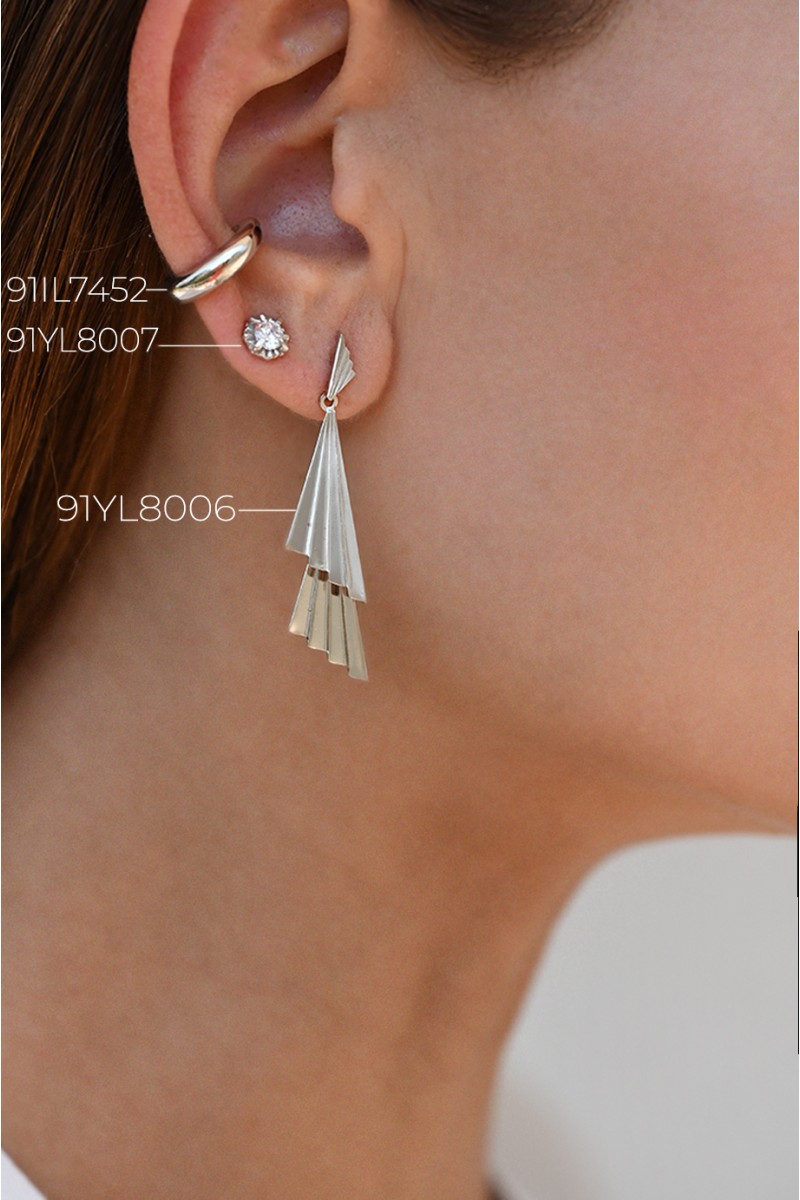 Σκουλαρίκι Ασημένιο Glam Stud