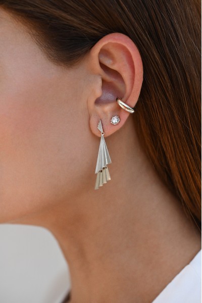 Σκουλαρίκι Ασημένιο Glam Stud
