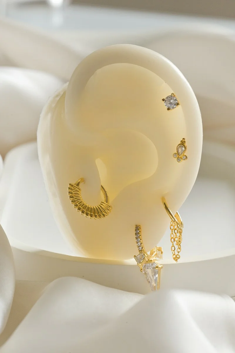 Σκουλαρίκι Μονό Ασημένιο Piercing Glam