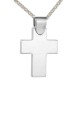 Σετ Σταυρός με Αλυσίδα Λευκόχρυσος 18Κ Μασίφ Minimal 5996