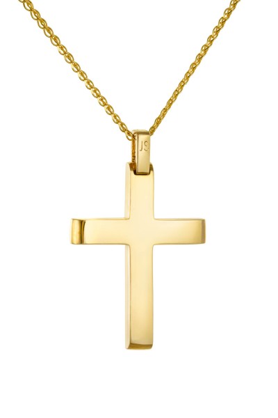 Σταυρός Βάπτισης Χρυσός 14Κ Λουστρέ 7145