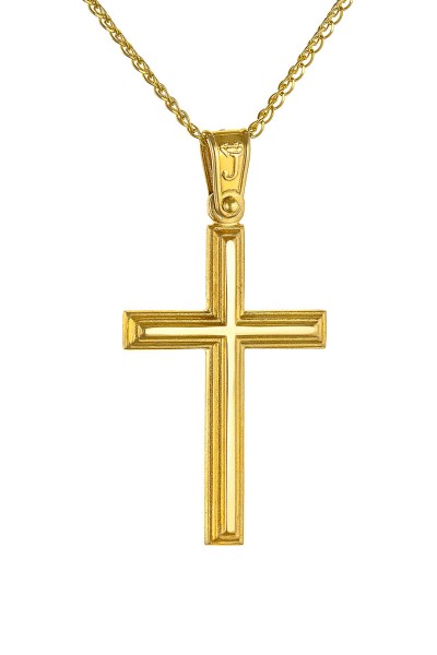 Σταυρός Βάπτισης Χρυσός 14Κ Minimal 7147