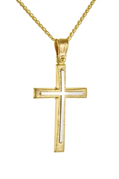 Σταυρός Βάπτισης Χρυσός 14Κ Minimal 7149