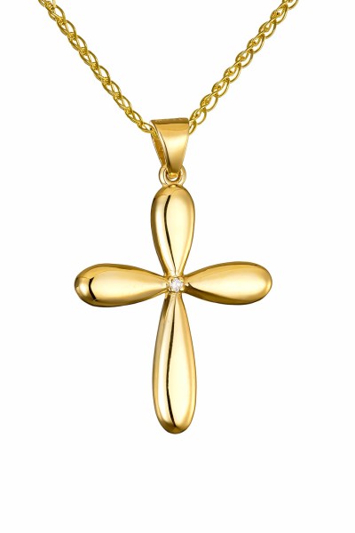 Σταυρός Βάπτισης Χρυσός 14Κ Minimal 7441