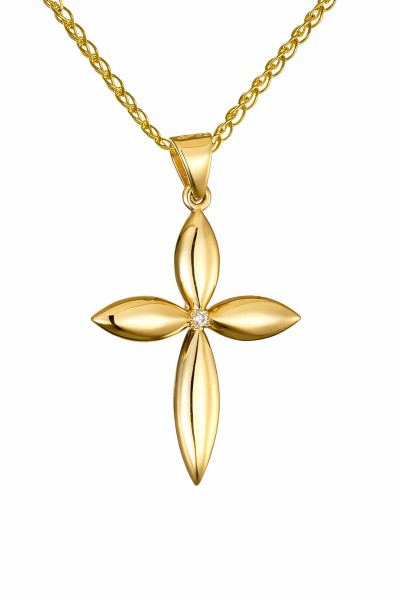 Σταυρός Βάπτισης Χρυσός 14Κ Minimal 7442