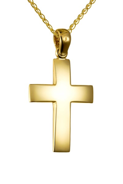 Σταυρός Βάπτισης Χρυσός 14Κ Μασίφ Minimal 7558