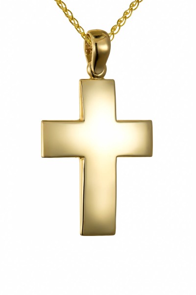 Σταυρός Βάπτισης Χρυσός 14Κ Μασίφ Minimal 7559