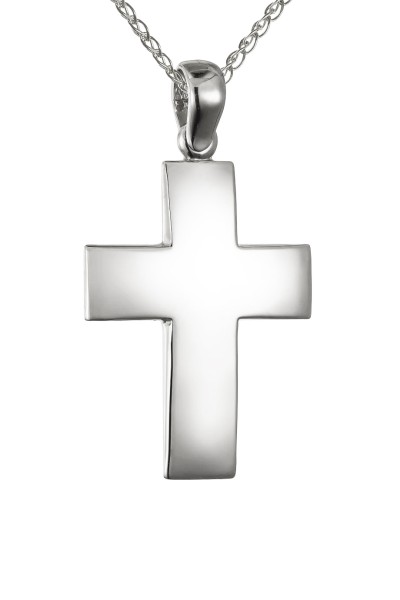 Σταυρός Βάπτισης Λευκόχρυσος 14Κ Λουστρέ 7582