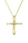  Σετ Σταυρός με Αλυσίδα Χρυσός 14Κ Fashion 7598