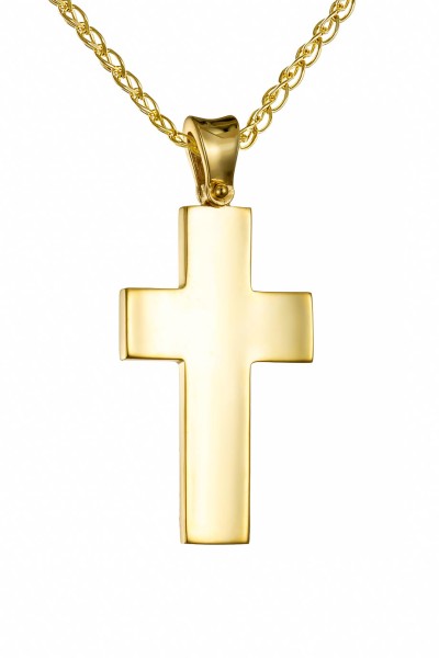 Σταυρός Βάπτισης Χρυσός 14Κ Λουστρέ 7631