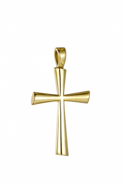 Σετ Σταυρός με Αλυσίδα Χρυσός 14Κ Minimal 7766