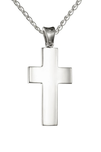 Σταυρός Βάπτισης Λευκόχρυσος 14Κ Λουστρέ 7785