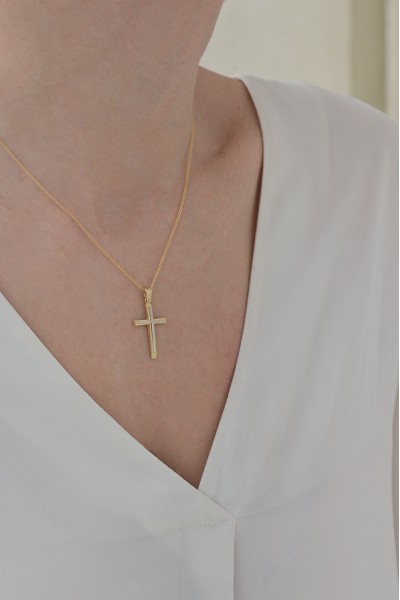 Σταυρός Βάπτισης Χρυσός 14Κ Minimal 7149