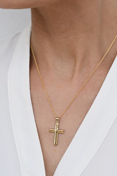 Σταυρός Βάπτισης Χρυσός 14Κ Minimal 7773