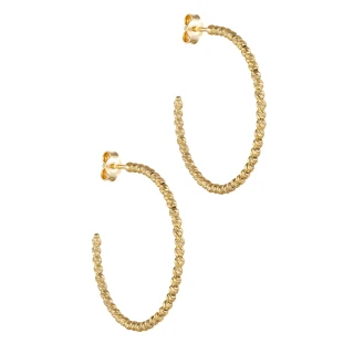 Σκουλαρίκι Χρυσό 14Κ Κρίκος Circle Dolce Vita 3.3cm