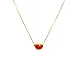 Κολιέ Χρυσό 14Κ Red Heart