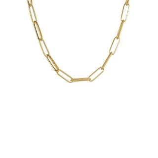 Κολιέ Χρυσό 14Κ Blogger Style 6455
