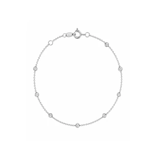 Βραχιόλι Λευκόχρυσο 14Κ Dolce Vita White