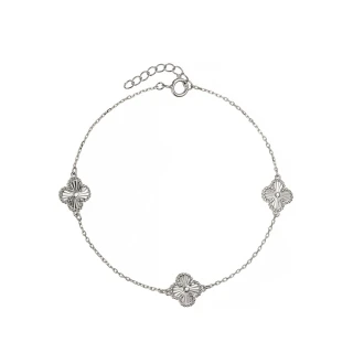 Βραχιόλι Λευκόχρυσο 14Κ Dolce Vita White Flower