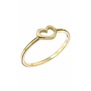 Δαχτυλίδι Χρυσό 9Κ Shiny Heart