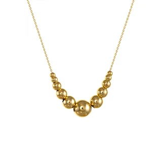Κολιέ Χρυσό 14Κ Bead It Shine