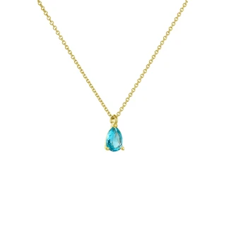 Κολιέ Χρυσό 9Κ Blue Drop
