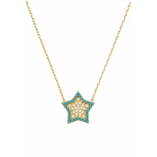 Κολιέ Ασημένιο Star Light